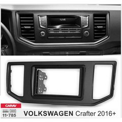 Рамка переходная Carav 11-785 VW CRAFTER 2017+ 2Din