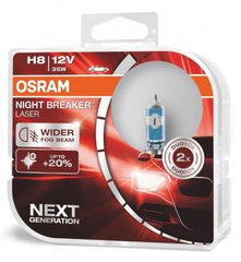 Лампа галогенная Osram 64212NL H8 Night Breaker Laser NG +150% 35W 12V PGJ19-1 HardDuopet