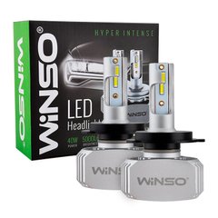 LED автолампы Winso LED H4 12/24V 40Вт 5000Лм 6000K P43t CSP Chip