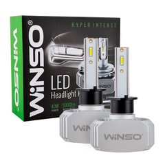 LED автолампы Winso LED H1 12/24V 40Вт 5000Лм 6000K P14.5s CSP Chip