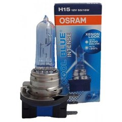 Производитель: Osram Тип лампы: H15 Вид: Галогеновая Цоколь: PGJ23T-1 Назначение: Фары головного света Мощность, W: 55/15 Количество ламп в упаковке: 1 Серия: CoolBlueIntence +20% 4200K Гарантия: 3 месяцев