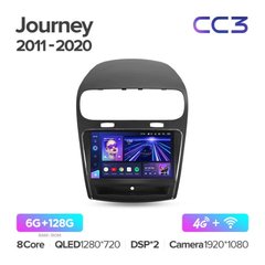 Штатна магнітола Teyes CC3 6+128 Gb 360° Dodge Journey JC 2011-2020 9"