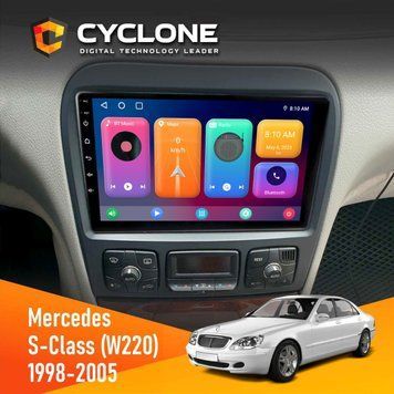 Штатна магнітола CYCLONE Mercedes-Benz S-Class (W220) 1998-2005 Most C9-001 2 x 64 CPL