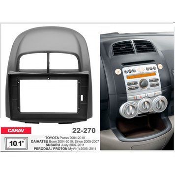 Рамка перехідна Carav 22-270 Daihatsu Sirion. Subaru Justy