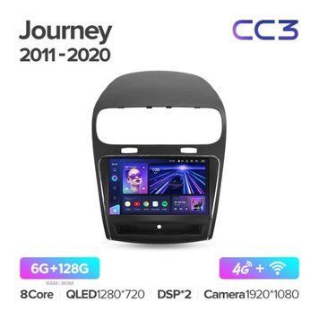 Штатная магнитола Teyes CC3 6+128 Gb 360&deg; Dodge Journey JC 2011-2020 9"