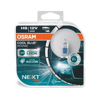 Автомобильные лампы Osram H8 12V 35W PGJ19-1 Cool Blue Intense Next Gen +100% 64212CBN-HC