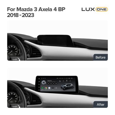 Штатна магнітола Teyes LUX ONE 4+32 Gb Mazda 3 Axela 4 BP 2018-2023 12.3"