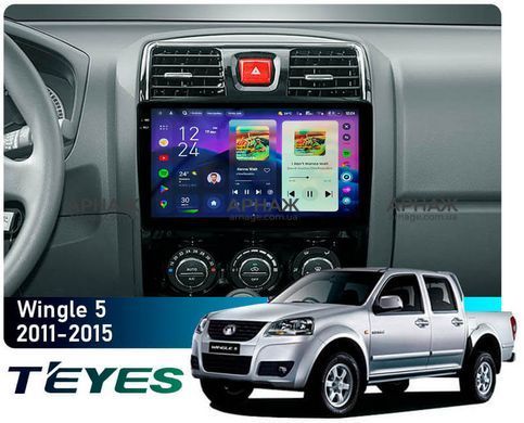 Штатна магнітола Teyes CC4 Pro 2K 12+256 Gb Great Wall Wingle 5 2011-2015 10"