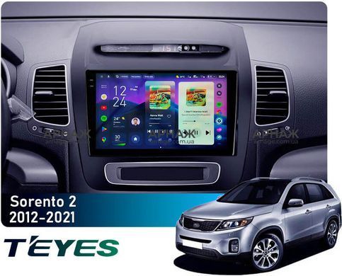 Штатная магнитола Teyes CC4 Pro 2K 8+128 Gb Kia Sorento 2 II XM 2012 - 2021 (F3) 9"