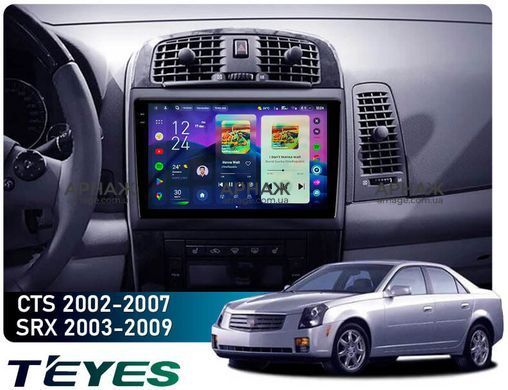 Штатная магнитола Teyes CC4 2K 8+128 Gb Cadillac CTS 2002-2007 SRX 2003-2009 10" (L1)
