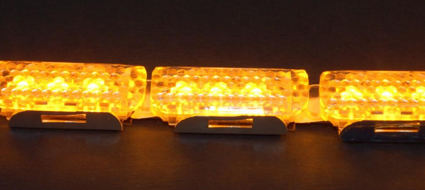 Світлодіодна (LED) стрічка Baxster Running Crystall Жовтий-Білий 16 сегментів v4