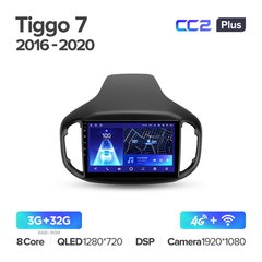 Teyes CC2 Plus 3GB+32GB 4G+WiFi Chery Tiggo 7 (2016-2020)