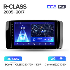 Teyes CC2 Plus 3GB+32GB 4G+WiFi Mercedes R-Class (2005-2017)