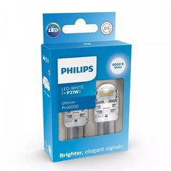 LED автолампы Philips 11498CU60X2 P21W LED Ultinon Pro6000 SI 12V BA15S white