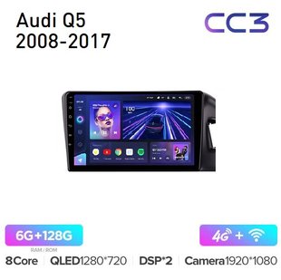 Штатная магнитола Teyes CC2L-PLUS 2+32 Gb Audi Q5 8R 2008-2017