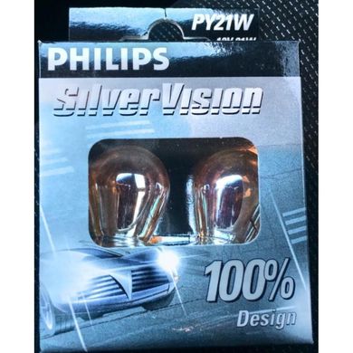 Лампа галогенна Philips PY21W SilverVision 12496SVS2