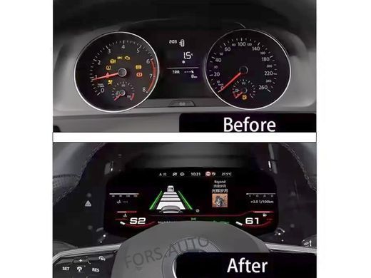 LED панель приборів Fors VW Golf 7/7.5 (12.3") 2014-2021