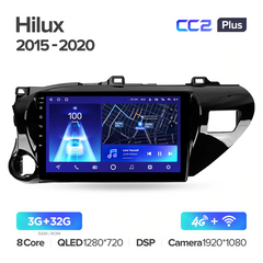 Teyes CC2 Plus 3GB+32GB 4G+WiFi Toyota Hilux (2015-2020)