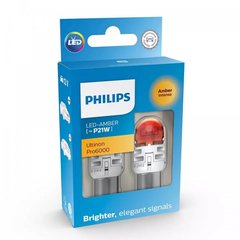 LED автолампи Philips 11498AU60X2 P21W LED Ultinon Pro6000 SI 12V BAU15S amber