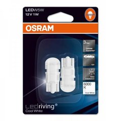 Світлодіодні автолампи Osram 2880СW-BLI2 12V W2.1X9.5D 1W 6000K