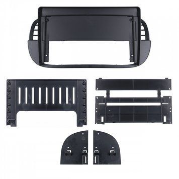 Комплект рамка+проводка QIV Fiat 500 (312) 2007-2015 (F2) 9"