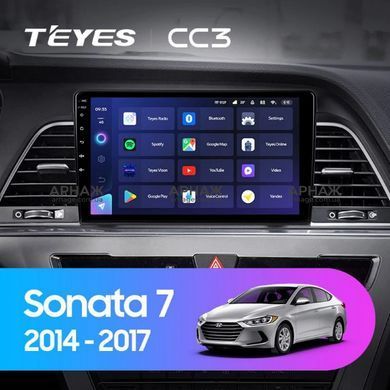 Штатна магнітола Teyes CC3 2K 6+128 Gb 360&deg; Hyundai Sonata 7 LF 2014-2017 (B) 9"