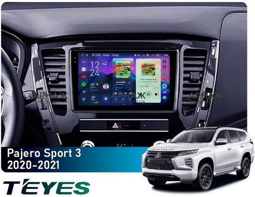 Штатная магнитола Teyes CC4 Pro 2K 12+256 Gb Mitsubishi Pajero Sport 3 2020-2021 9"