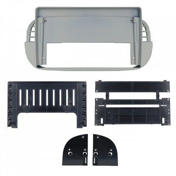 Комплект рамка+проводка QIV Fiat 500 (312) 2007-2015 (F3) 9"