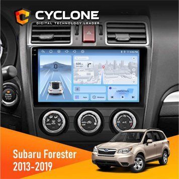 Штатна магнітола CYCLONE Subaru Forester 2013-2019 w/o CAN C9-012 4/64 DSP 4G