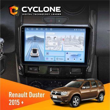 Штатная магнитола CYCLONE Renault Duster 2015+ C9-012 4/64 DSP 4G