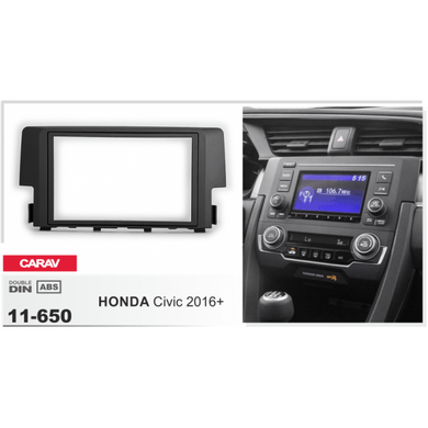 Рамка переходная Carav 11-650 HONDA Civic 2016+