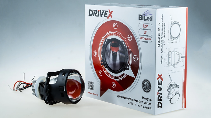LED линзы Drive-X BiLED Evolution F1S 3.0" 47/53W 6000K