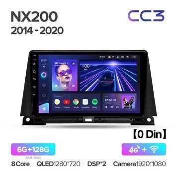 Штатна магнітола Teyes CC3 6+128 Gb 360&deg; Lexus NX200 Z10 NX 200 (0Din)2014-2020 9"