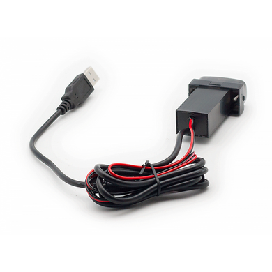 USB роз'єм Carav 17-107 Mitsubishi / 2 порта: аудио + зарядное устройство