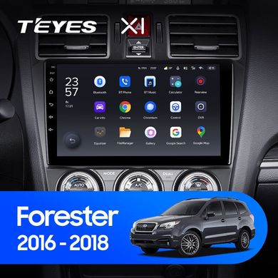Штатна магнітола Teyes X1 2+32Gb Wi-Fi Subaru Forester SJ 2015-2018 9"