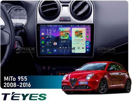 Штатна магнітола Teyes CC4 Pro 2K 8+128 Gb Alfa Romeo MiTo 955 2008-2016 9" 2k (L1)