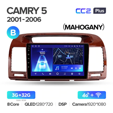 Штатна магнітола Teyes CC2 Plus 3GB+32GB 4G+WiFi Toyota Camry 30 (2001-2006)