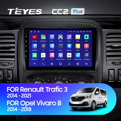 Штатная магнитола Teyes CC2 3Gb+32Gb Renault Trafic 3 (2014-2021), Opel Vivaro B (2014-2018)