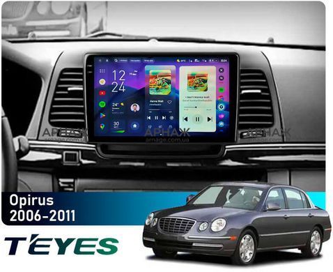 Штатная магнитола Teyes CC4 Pro 2K 8+128 Gb Kia Opirus GH 2006-2011 9"