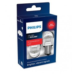 Світлодіодні автолампи Philips 11499XURX2 P21/5W LED 12/24 X2 RED
