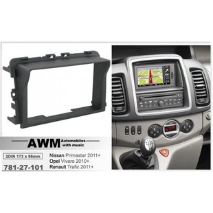 Рамка перехідна AWM 781-27-101 Renault Trafic 2011/Opel Vivaro 2010/Nissan Primastar 2011