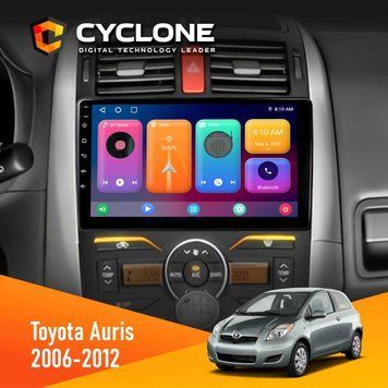 Штатна магнітола CYCLONE Toyota Auris 2006-2012 C10-001 2 x 64 CPL