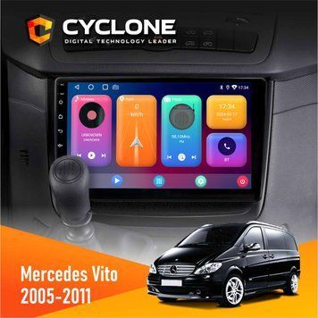 Штатная магнитола CYCLONE Mercedes-Benz Vito 2003-2014 C10-001 2/32