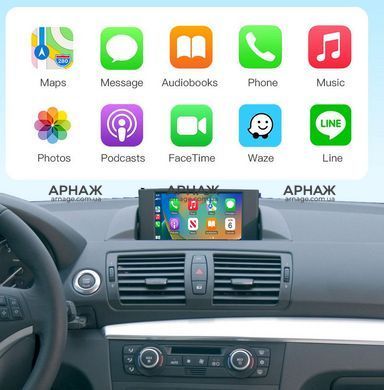 Бездротовий CarPlay та AndroidAuto для BMW 1 Series E81. E82. E87. E88 (2004&ndash;2010) CCC System