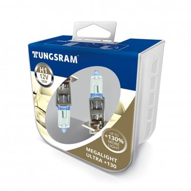 Автомобильные лампы Tungsram H1 55W 12V Megalight Ultra +130%
