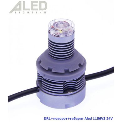 Лампа DRL+поворот+габарит ALed 1156 (P21W) 12V 1156V3