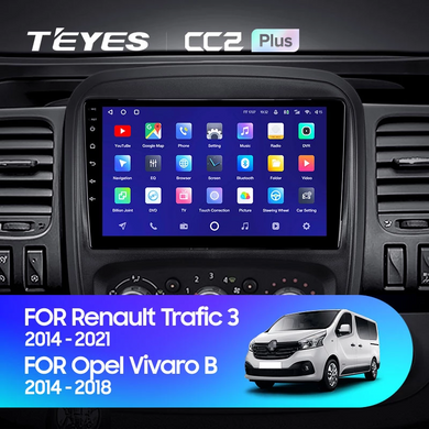 Штатна магнітола Teyes CC2 4Gb+64Gb Renault Trafic 3 (2014-2021), Opel Vivaro B (2014-2018)