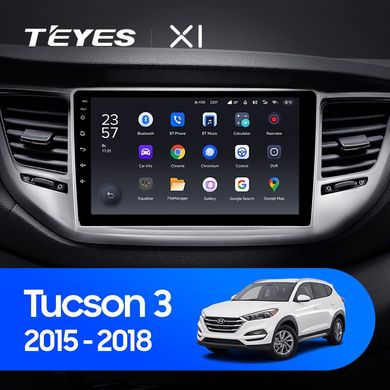 Штатна магнітола Teyes X1 2+32Gb Wi-Fi Hyundai Tucson 3 2015-2018 (A) 9"