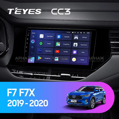 Штатная магнитола Teyes CC3 2K 6+128 Gb GREAT WALL Hover Haval F7 F7X 2019-2020 9"