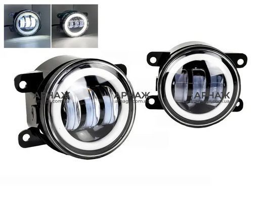 Led протитуманки StarLight SB-350+DRL D=90мм біле світло (Renault. Citroen. Ford. Mitsubishi. Opel. Peugeot. Subaru)